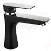 FERRO - Bateria umywalkowa Algeo Square Black/Chrome BAQ2BLC